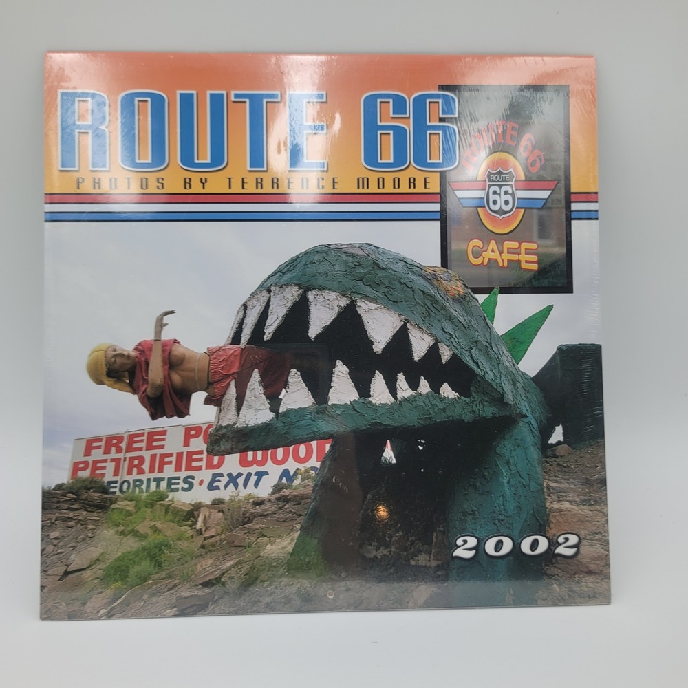 Vintage 2002 Route 66 Wall Calendar Terrence Moore Photography Sealed BrownTrout